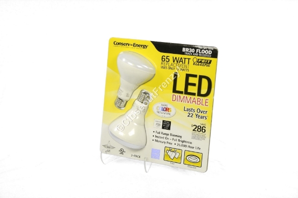 Picture of FEIT ELECTRIC BR30 65 Watt Replacement LED Light Bulb Dimmable BR30 Flood Light CF-1-1018